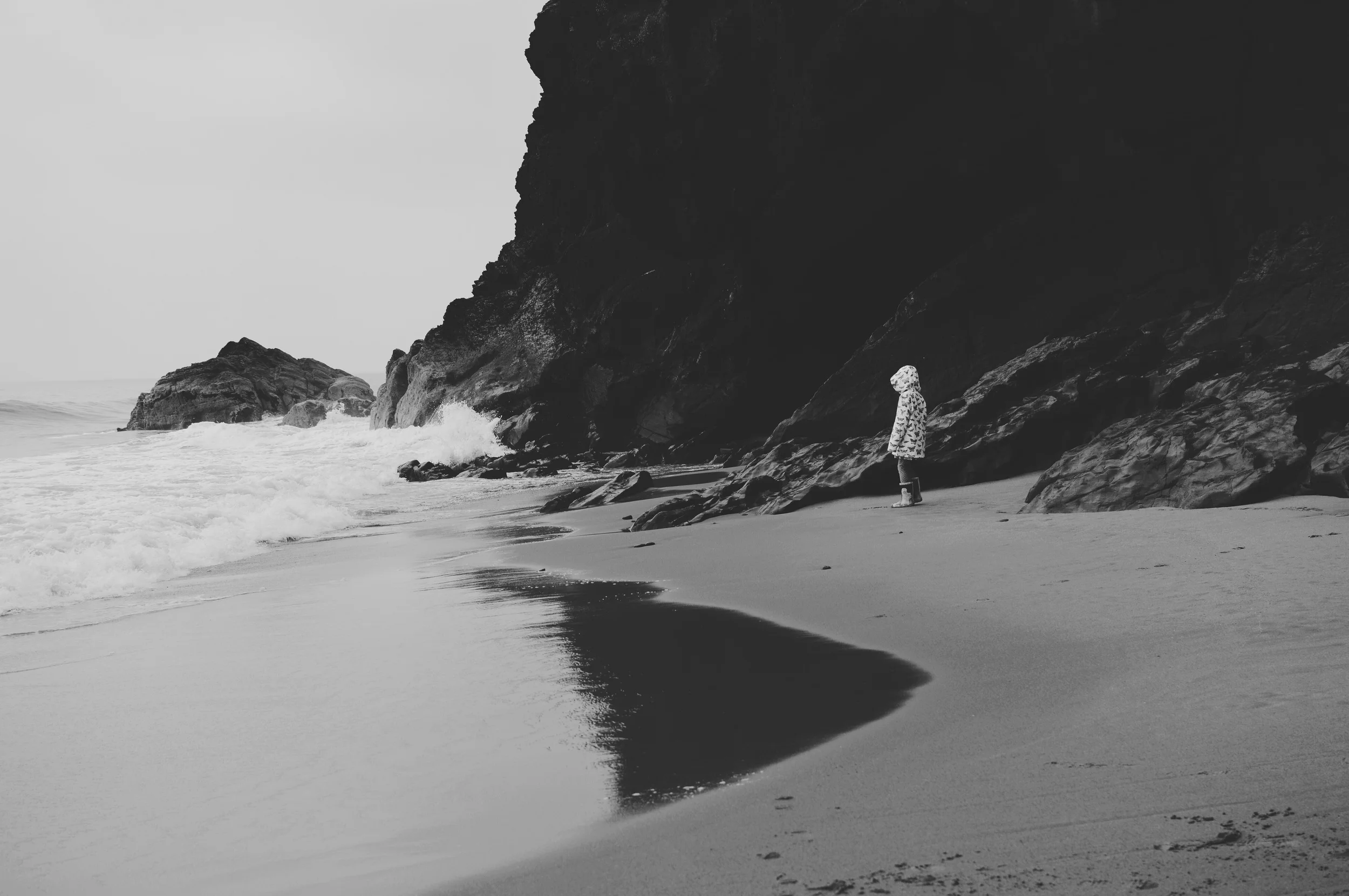 Beach fun on a rainy day. 