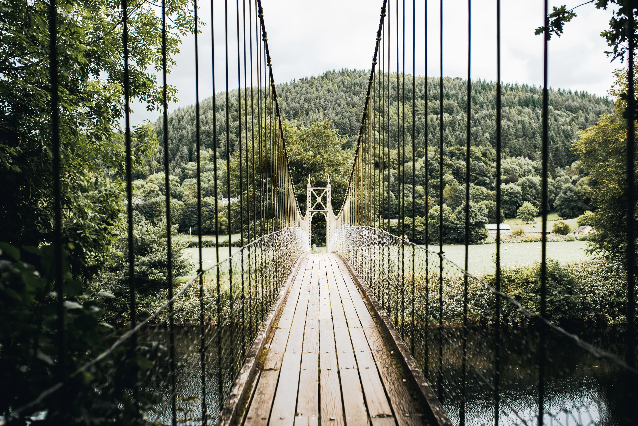 Suspension Bridge in Betws Y Coed