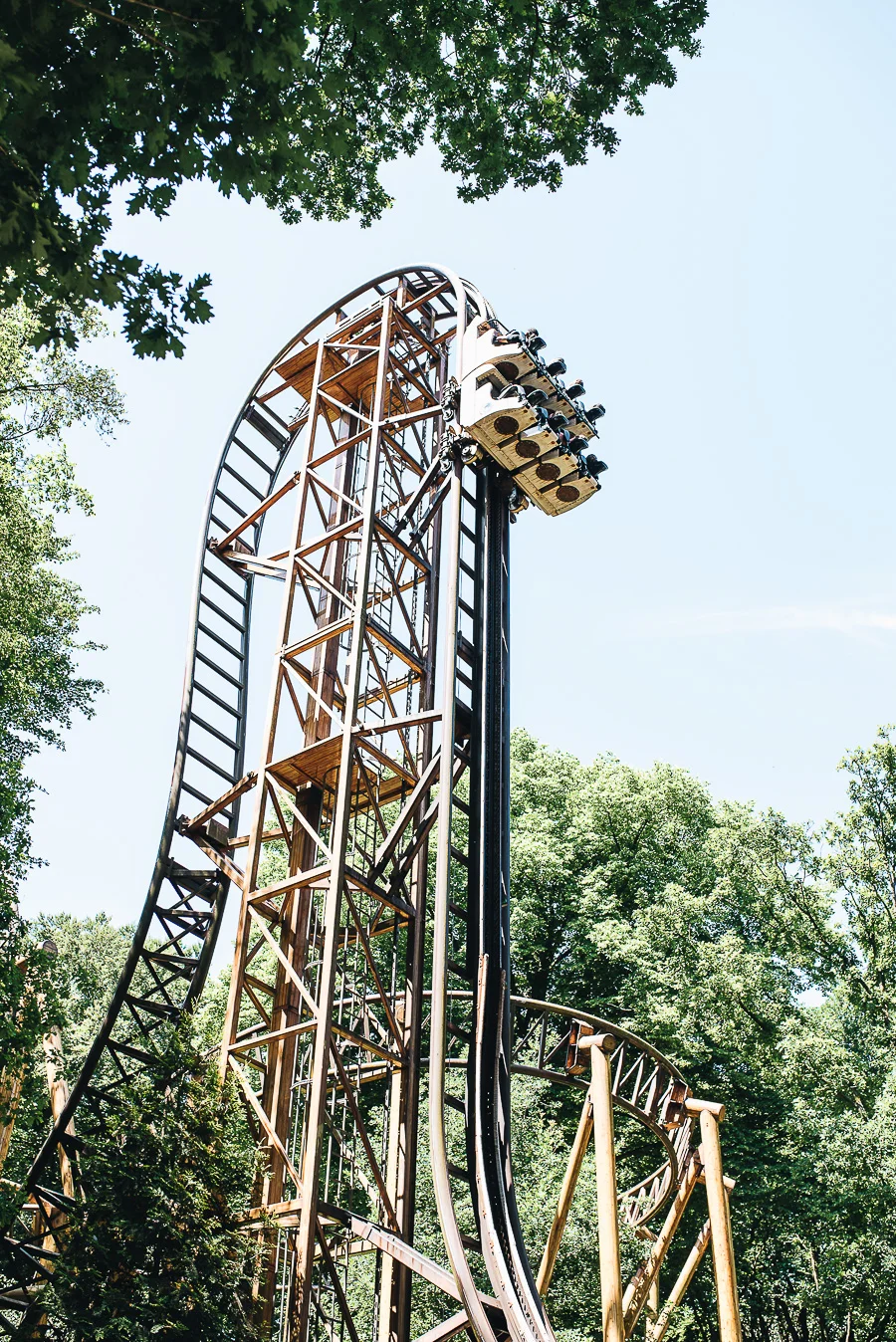 Can you believe my 10 year old Daughter went on this?! It goes upside down and was far too scary for me!