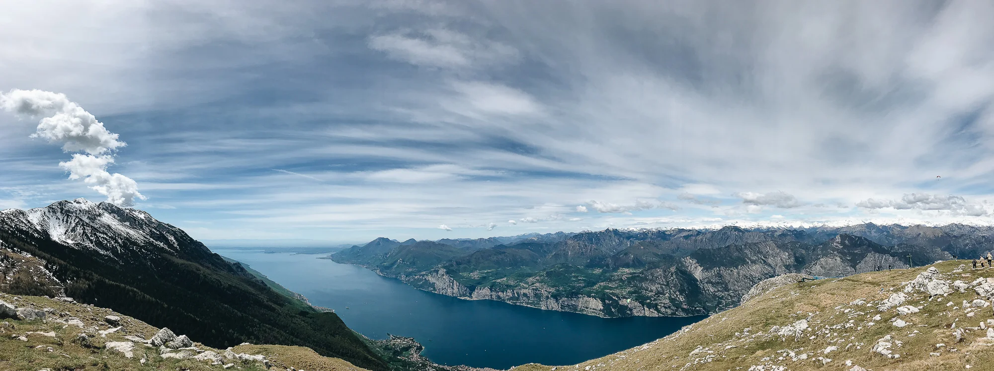 An iPhone Panoramic view from Monte Baldo.