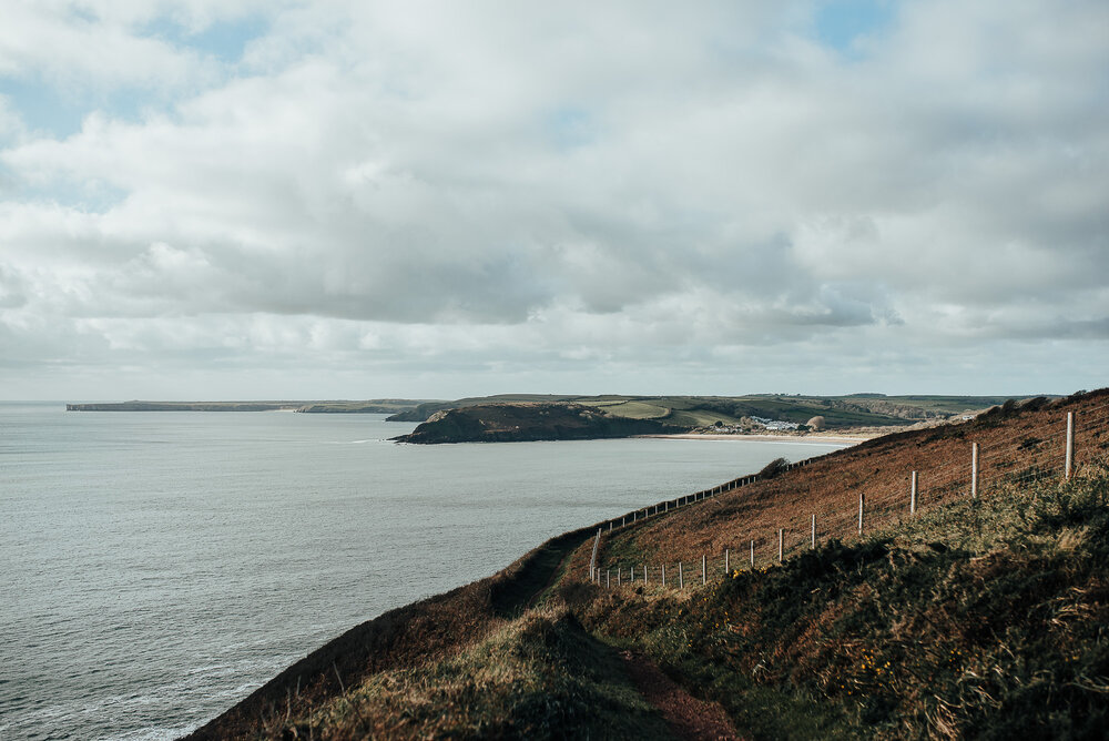 Walking the Wales Coast Path - Pembrokeshire - Manorbier to Freshwater ...