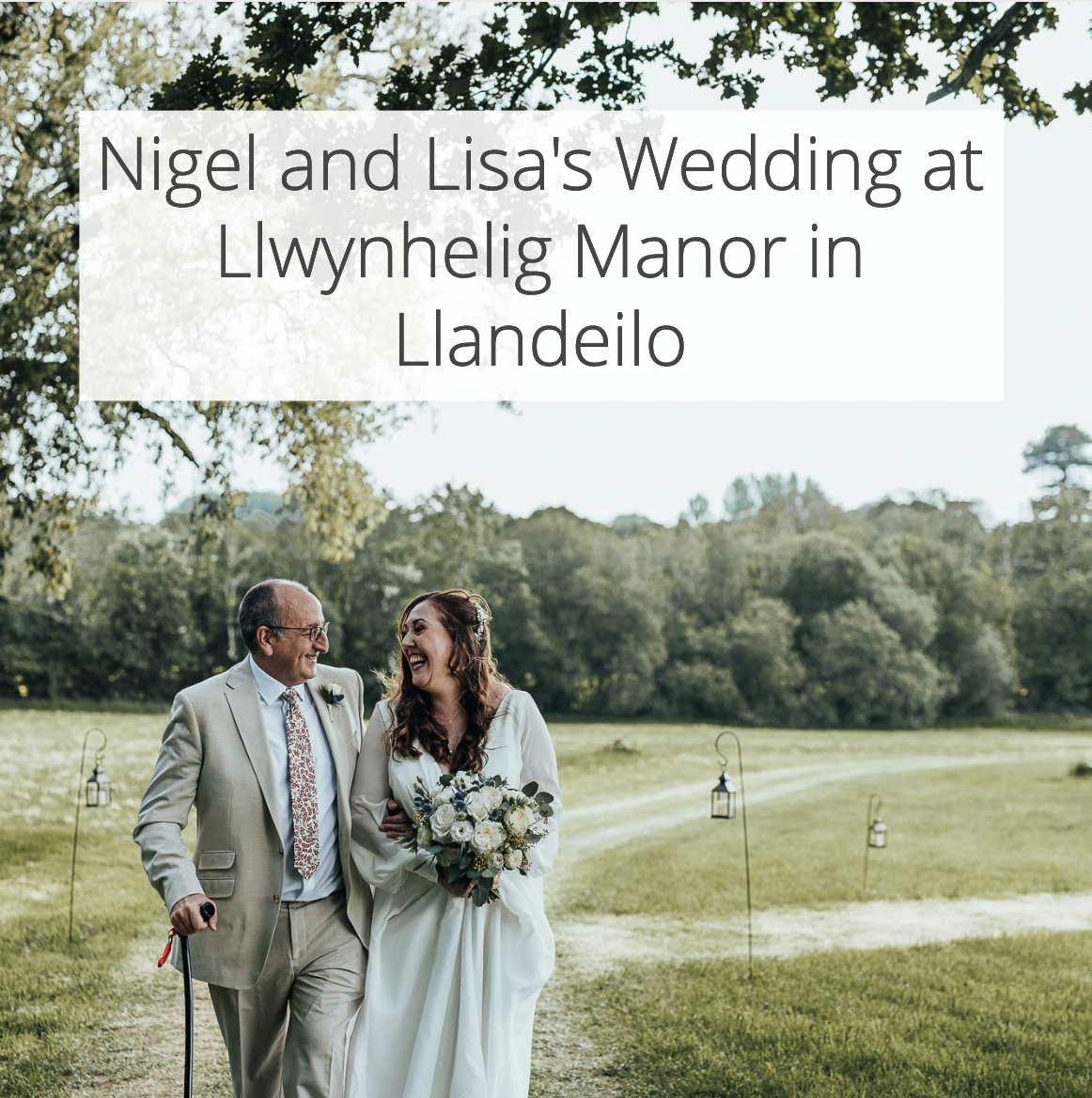 Nigel and Lisa’s Wedding at Llwynhelig Manor in Llandeilo