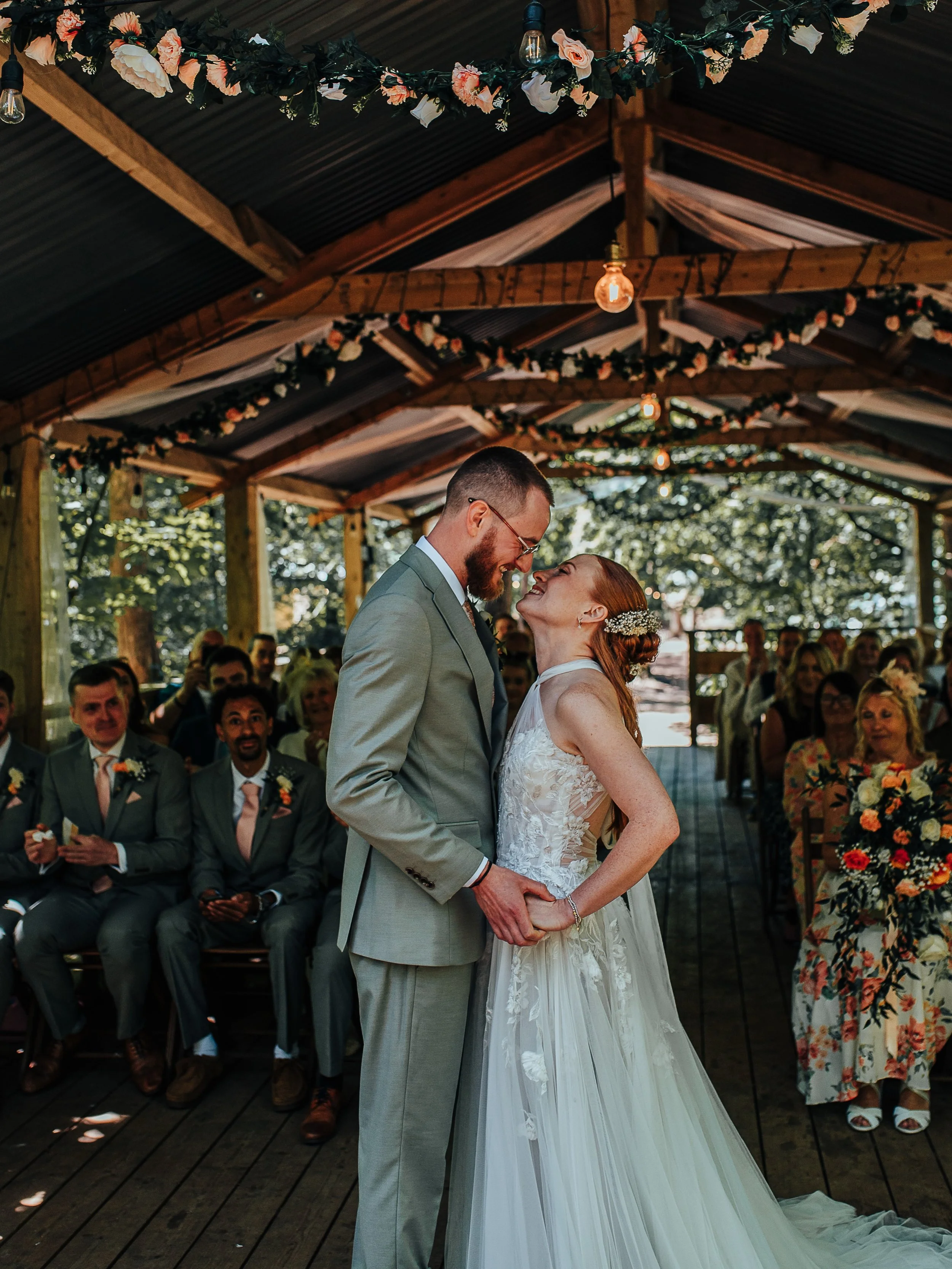 A magical ceremony in the woods 🥰 This beautiful space at Candleston woods is such a dreamy backdrop for wedding vows. Surrounded by trees and your loved ones, perfection 👌🏼

Photographer: @ourbeautiful_adventure
Venue: @candlestonwoods 
Hair and 