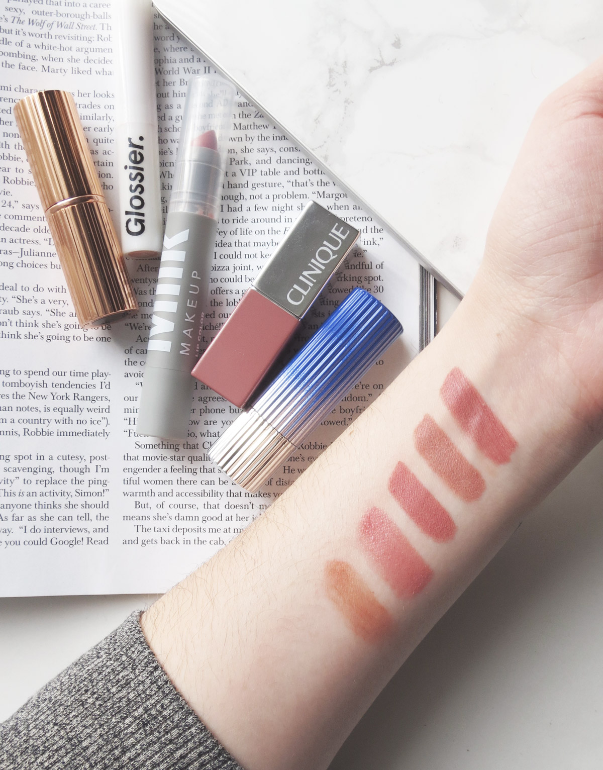 Top to Bottom: Pillow Talk, Sunday Vibe, C.R.E.A.M., Nude Pop, Cake
