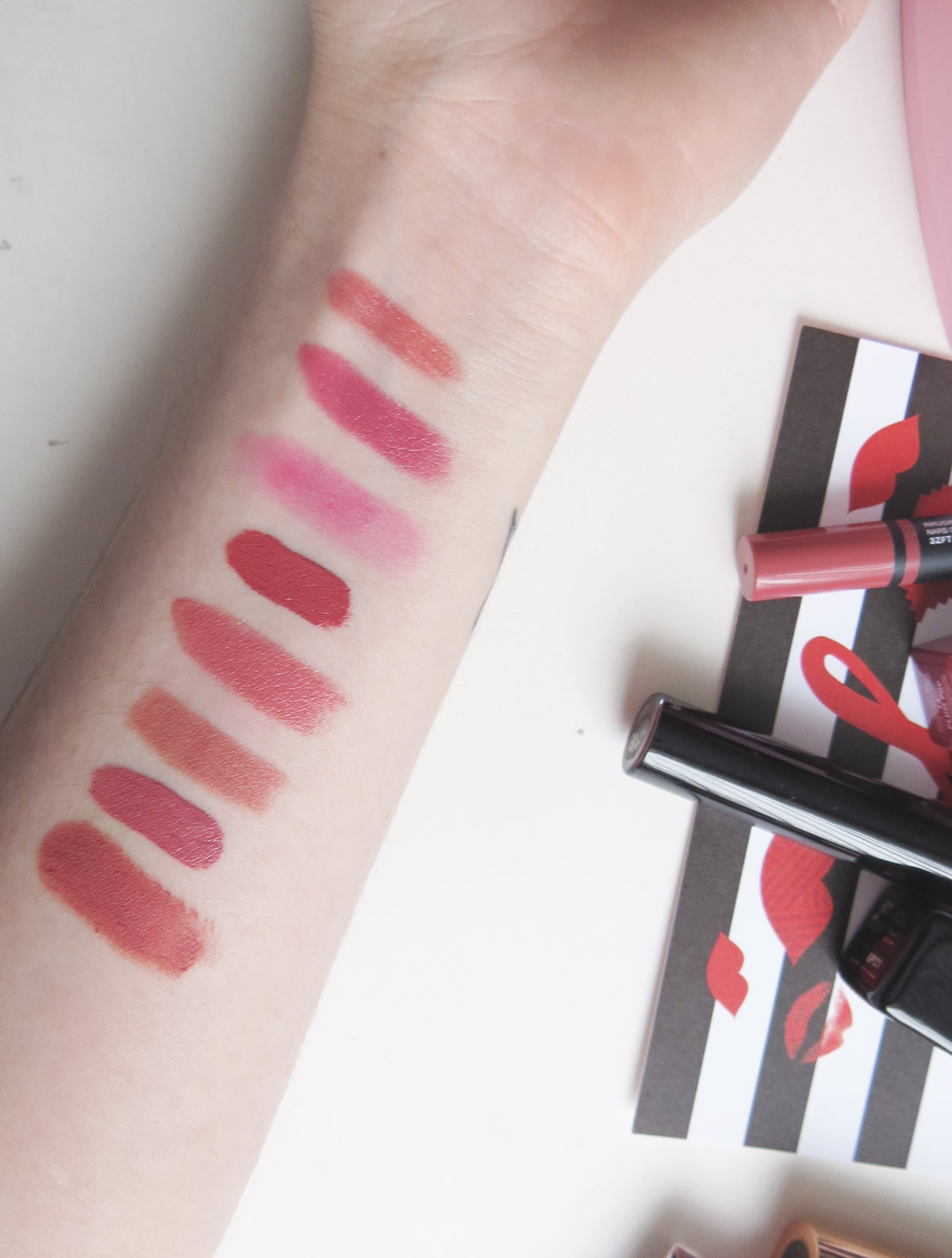Rikugien, Plum Pop, Crush, Shush Blush, Rosy Boop, Pillow Talk, Petale de Rose, Mascarpone