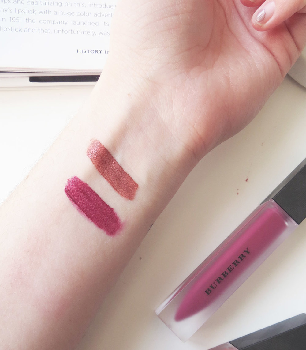 Burberry Liquid Lip Velvets | Review + Swatches — Beauty by Kelsey
