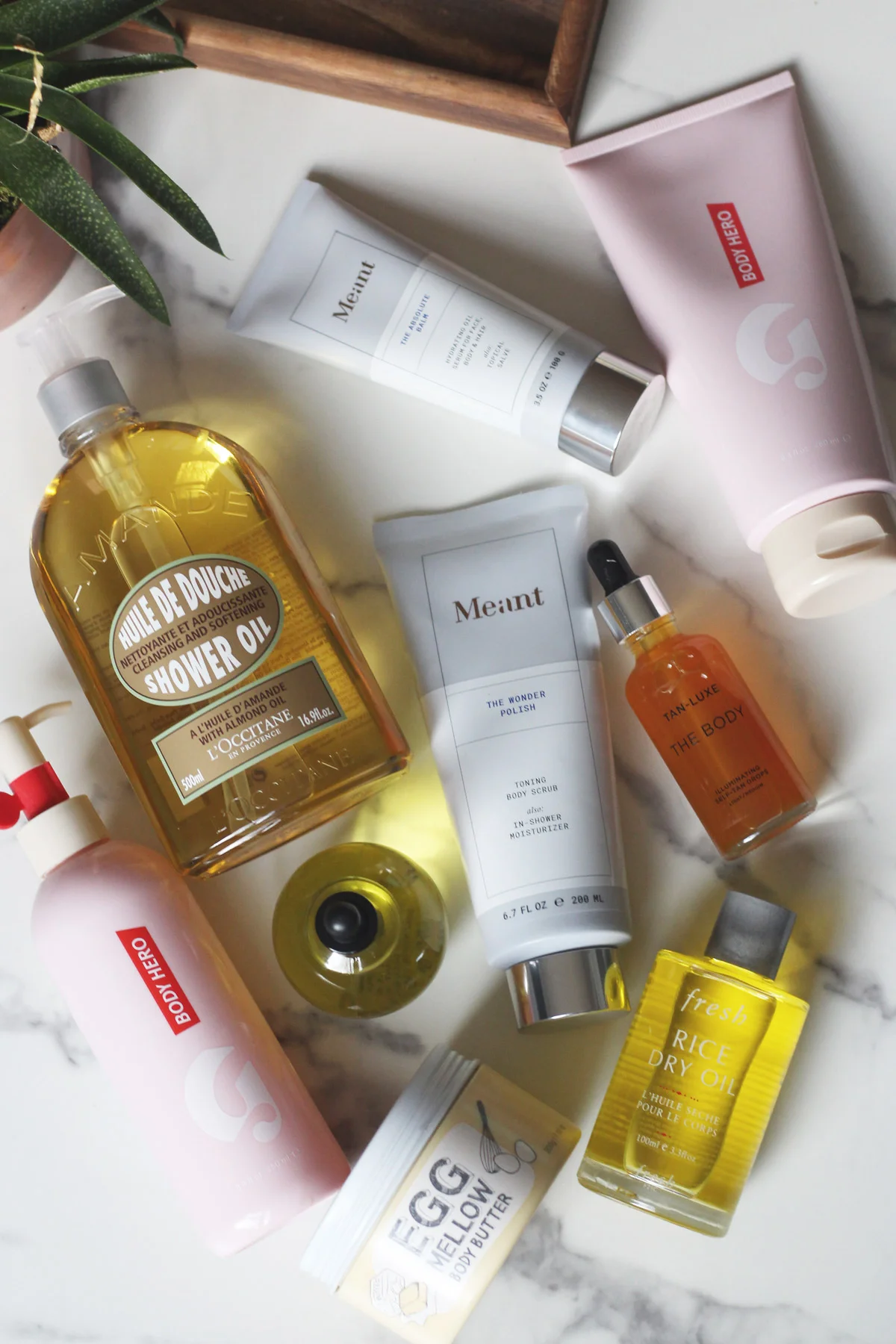 Body care products including Meant