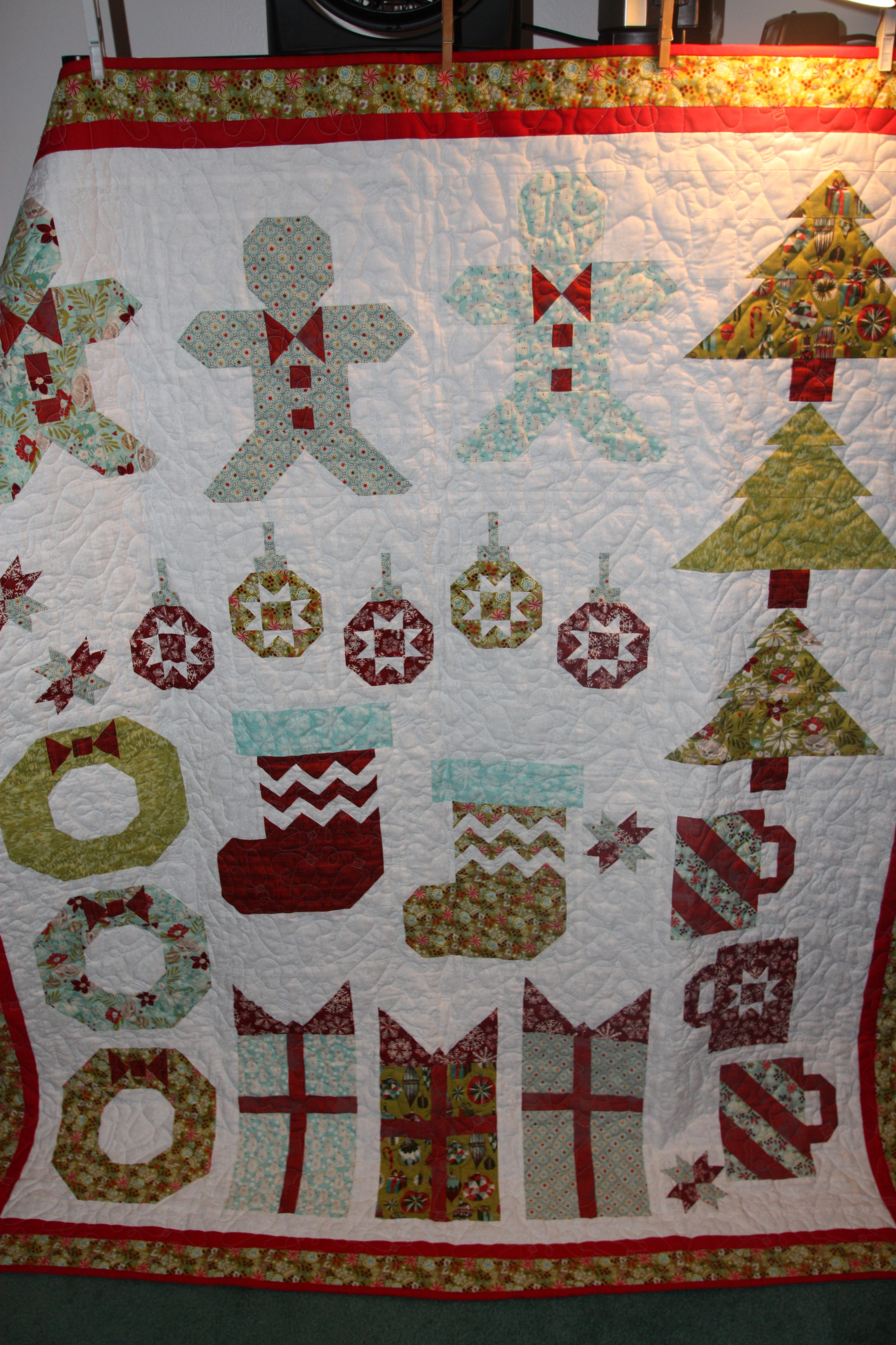 It's never too early to begin quilting for Christmas.