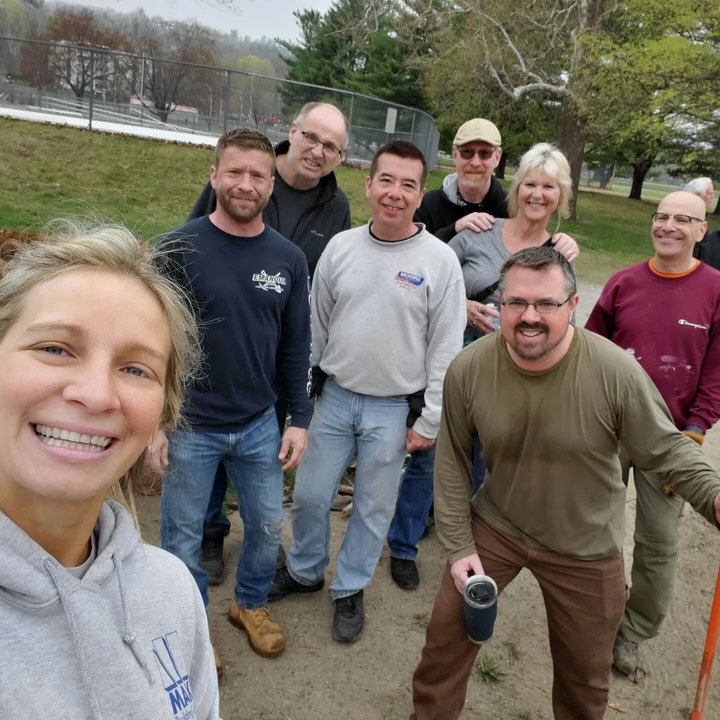 I took very few pictures but we had an amazing Coolidge Park Cleanup - Fitchburg Dog Park Cleanup with Keep Fitchburg Beautiful &amp; Fitchburg Dog Park volunteers. 
At least 12 volunteers joined us and picked up 7 bags of litter and 30 bags of leave