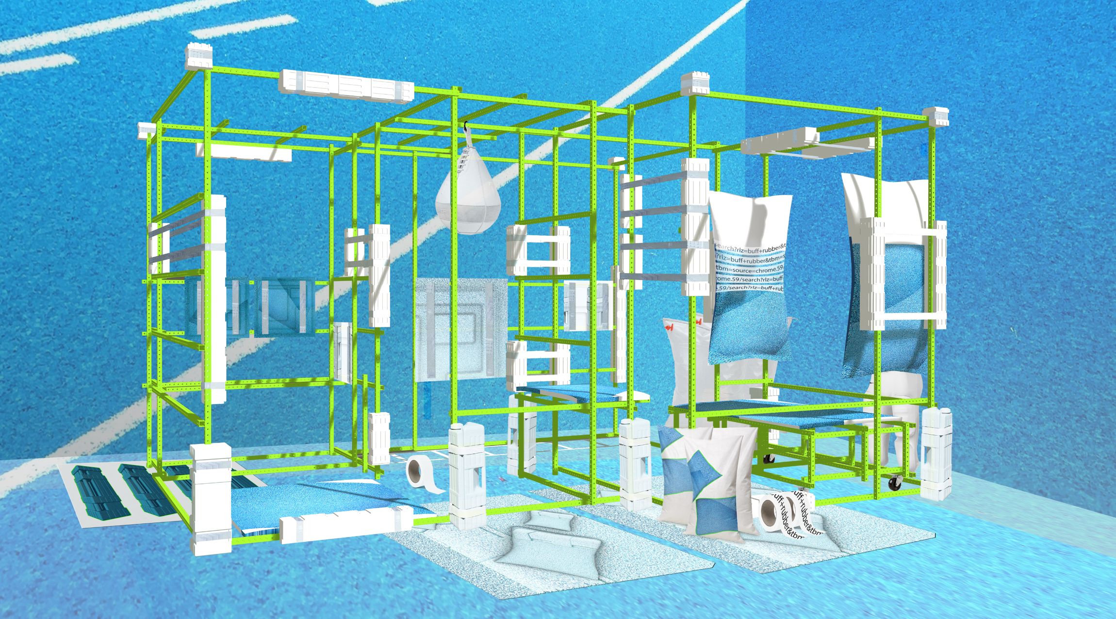 [ a kit of these some parts] x budget gym ]