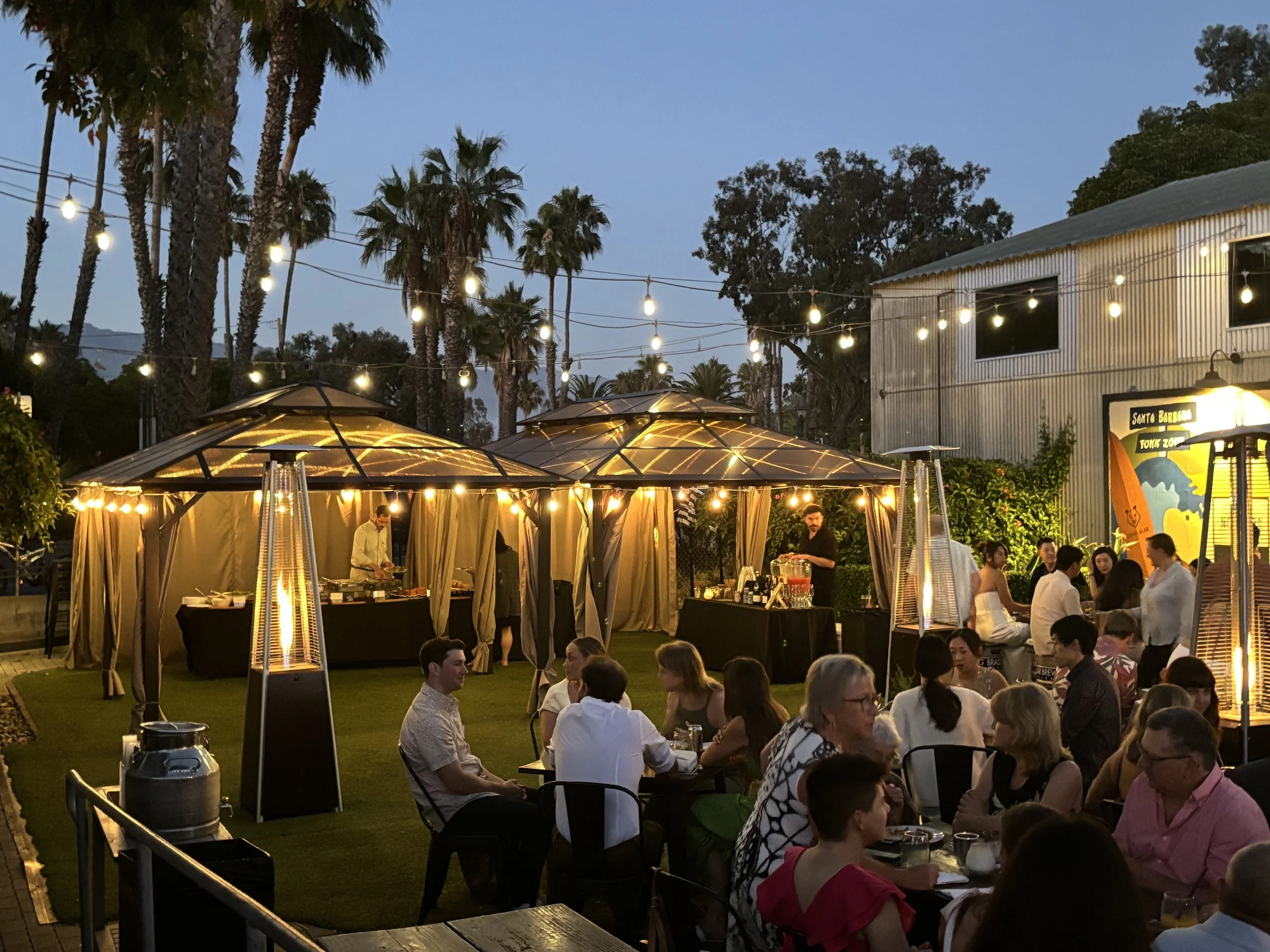 Spacious outdoor venue in downtown Santa Barbara in the heart of the Funk Zone