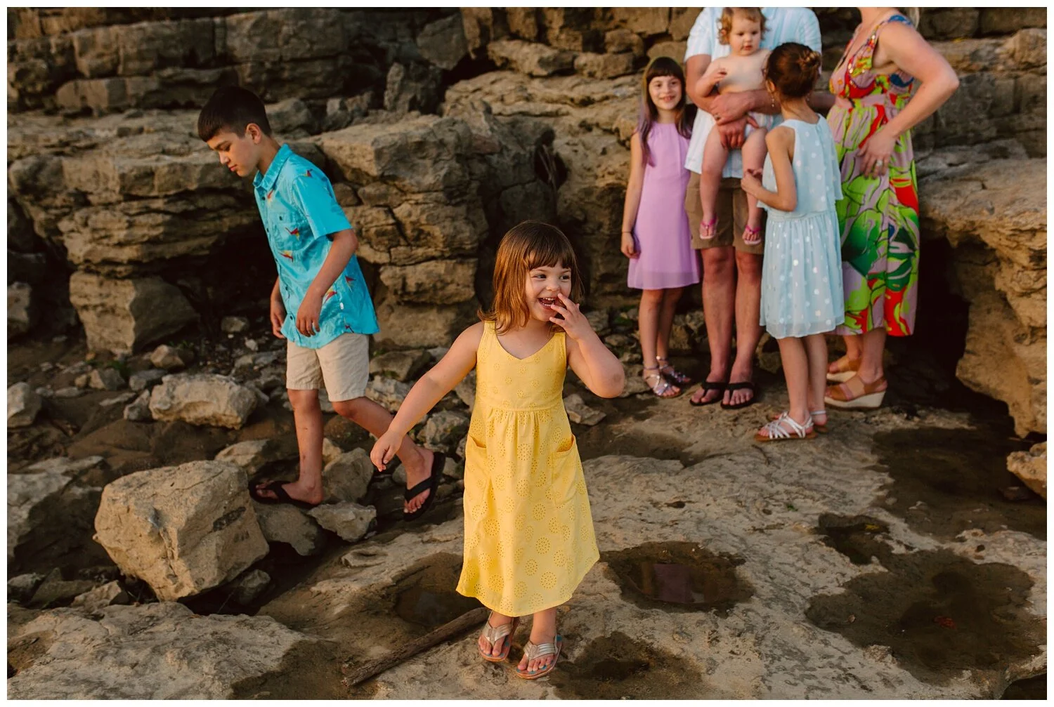 Candid Family Photoshoot at the Falls of the Ohio, Louisville Kentucky 