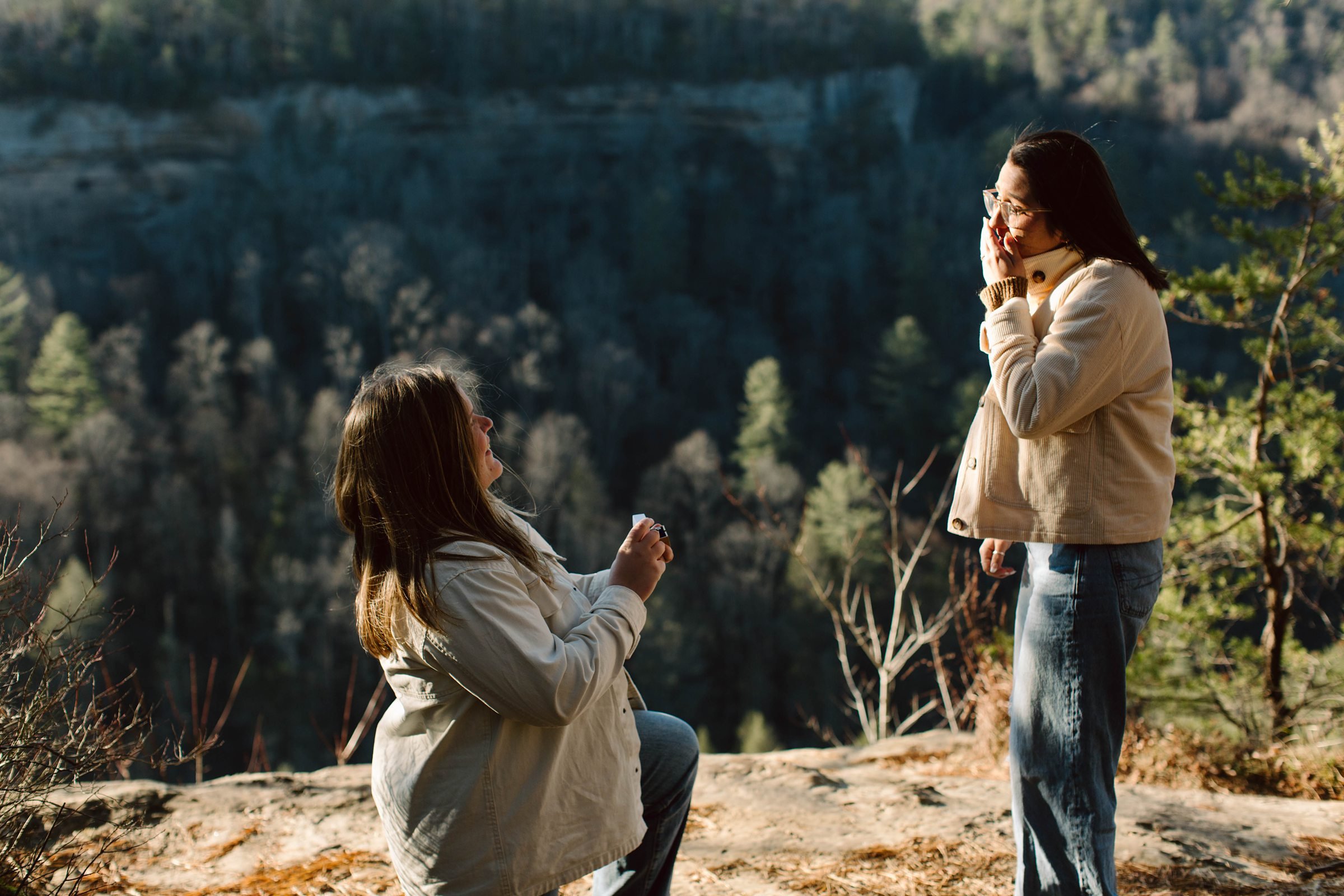 Late Autumn Proposal & Engagement Session in Red River Gorge- Kentucky037.jpg