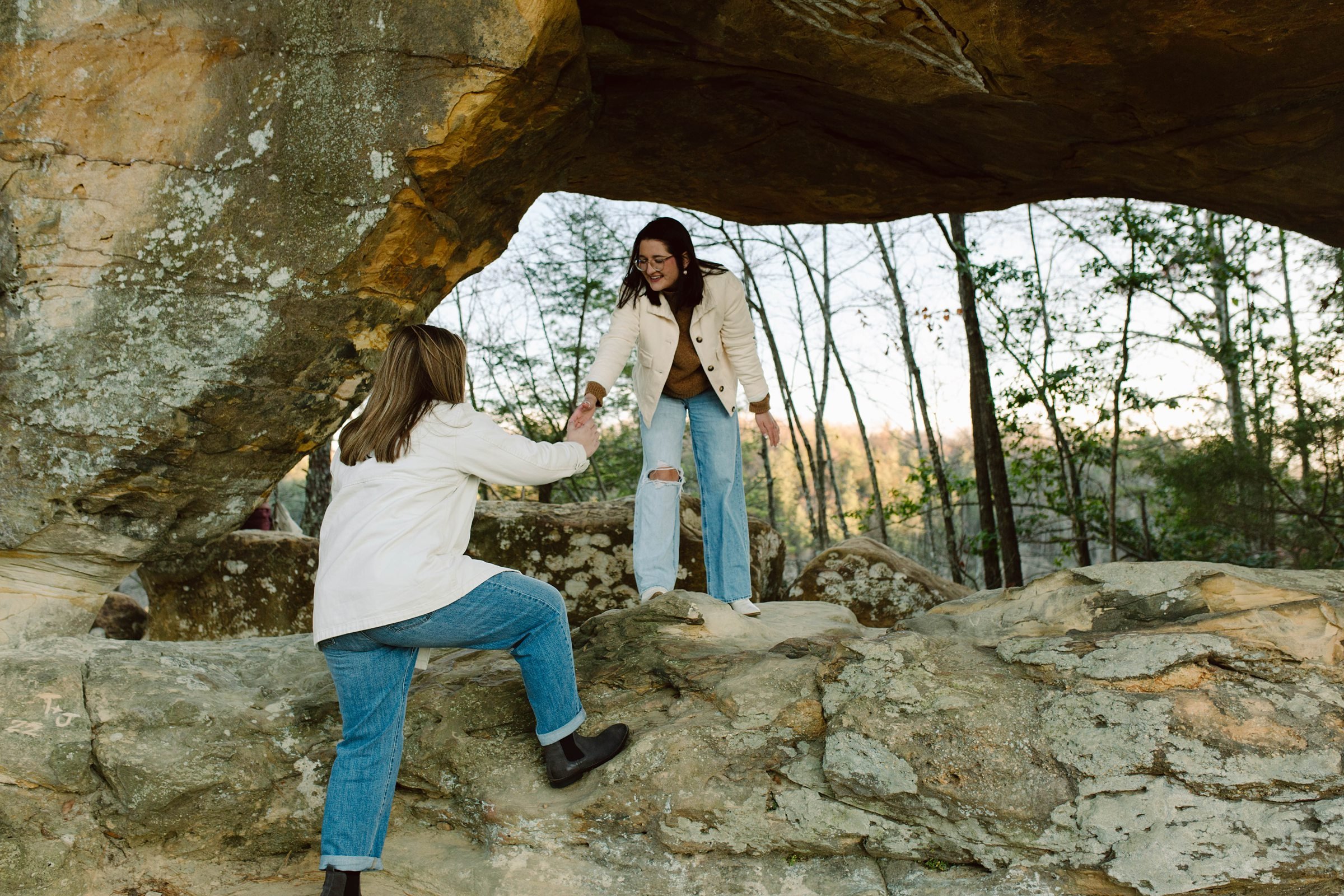 Late Autumn Proposal & Engagement Session in Red River Gorge- Kentucky137.jpg