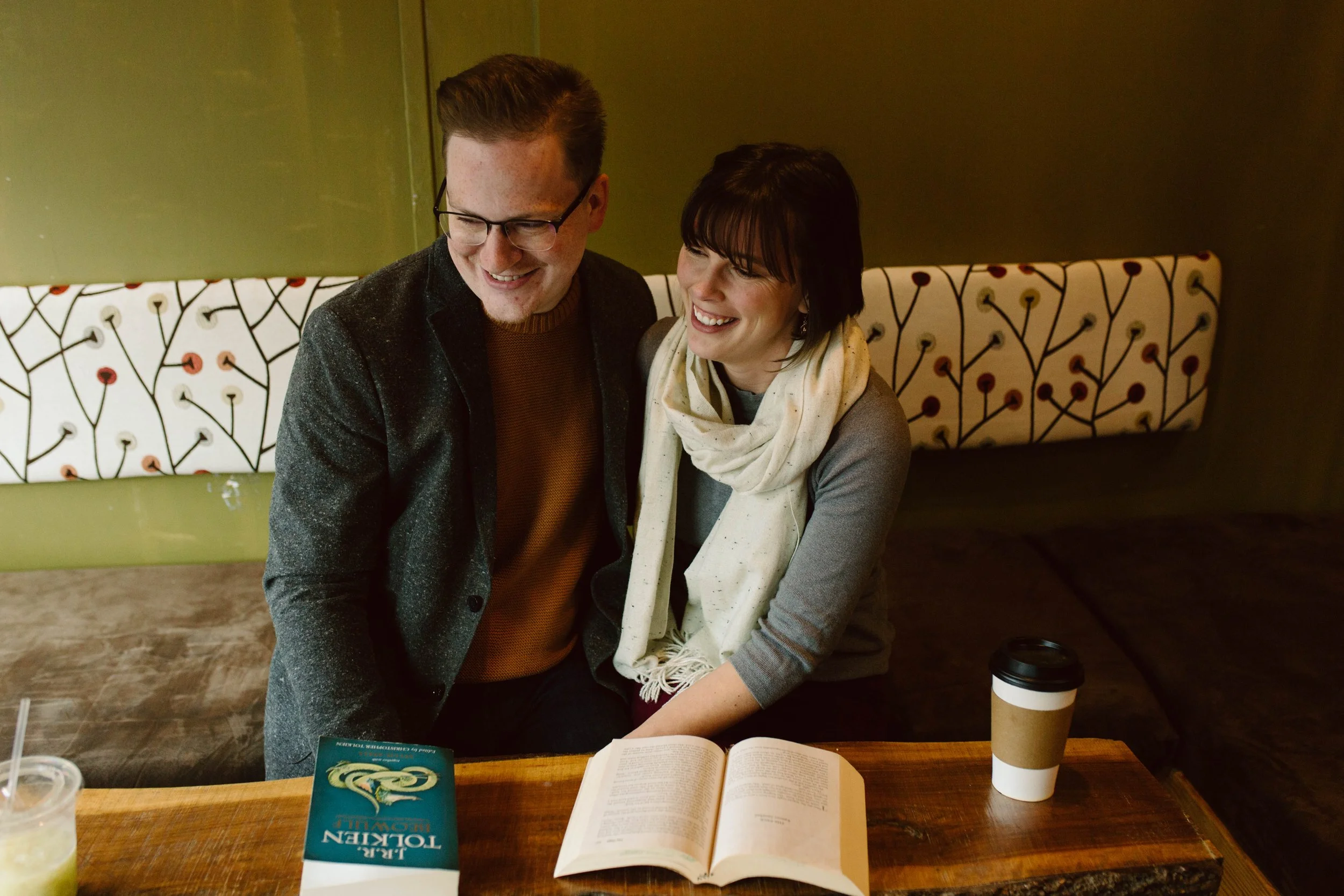 Engagement session in the adorable town of Columbus, Indiana 