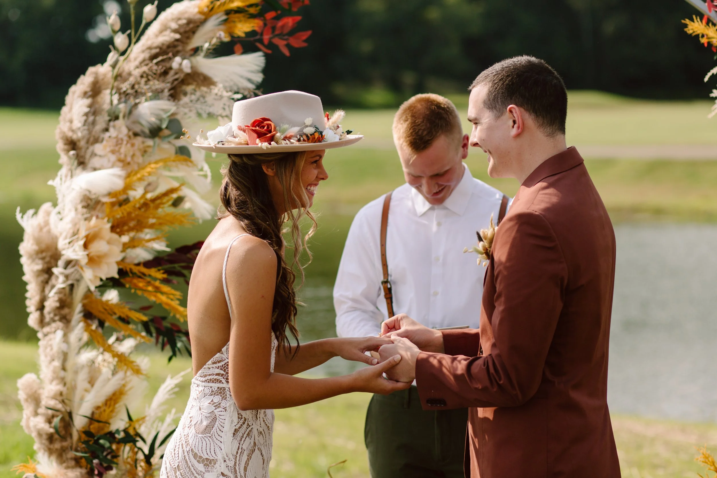 Bohemian Backyard Micro-Wedding in the Kentucky Countryside 