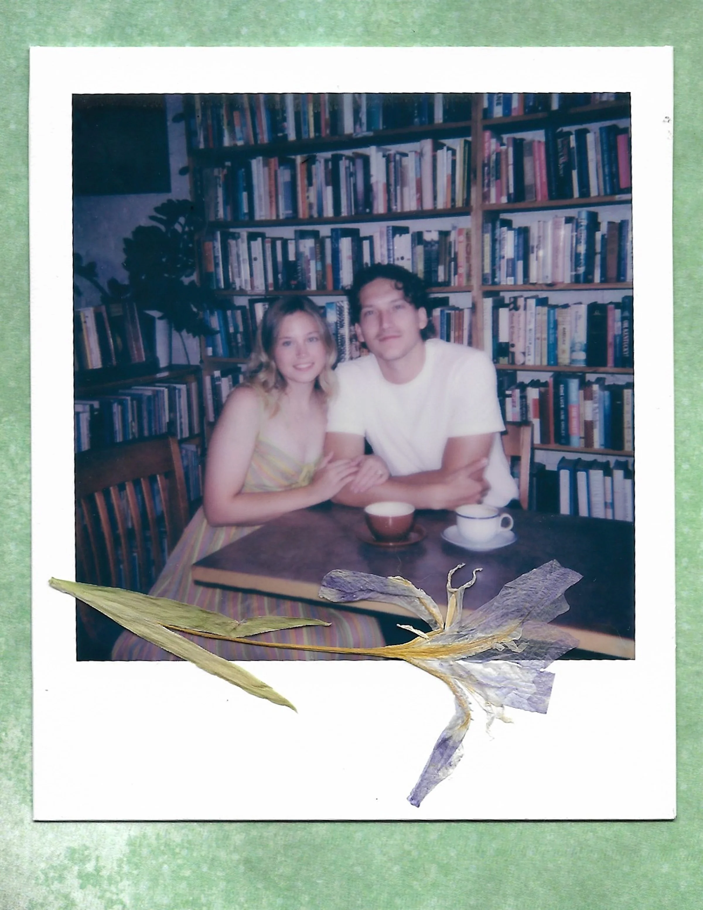 Engagement photos at Mickey's Coffeeshop &amp; Bookstore New Albany, IN 