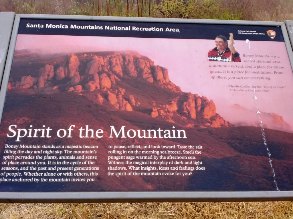 Boney Mountain sign near Satwiwa Center