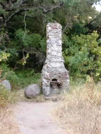 The remains of Danielson's cabin...this chimney.