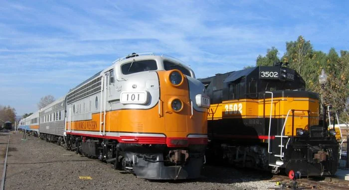 Trains at Fillmore and Western Railway