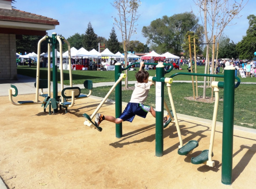 Outdoor Exercise Equipment at Community Center Park in Camarillo