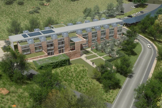Architectect rendering of new Agoura Hills Conrad N. Hilton Foundation Campus