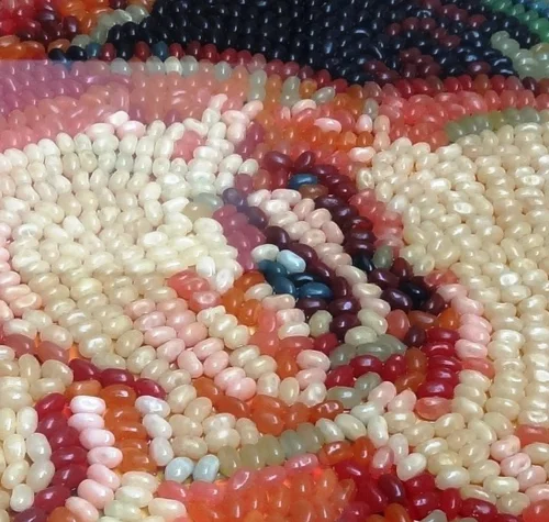 Portrait of Ronald Reagan Made Out of 10,000 Jelly Beans at Reagan ...
