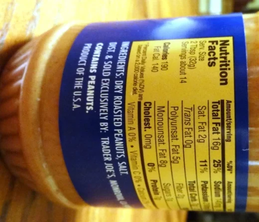 Why Does the Label On My Peanut Butter Say CONTAINS PEANUTS? — Conejo