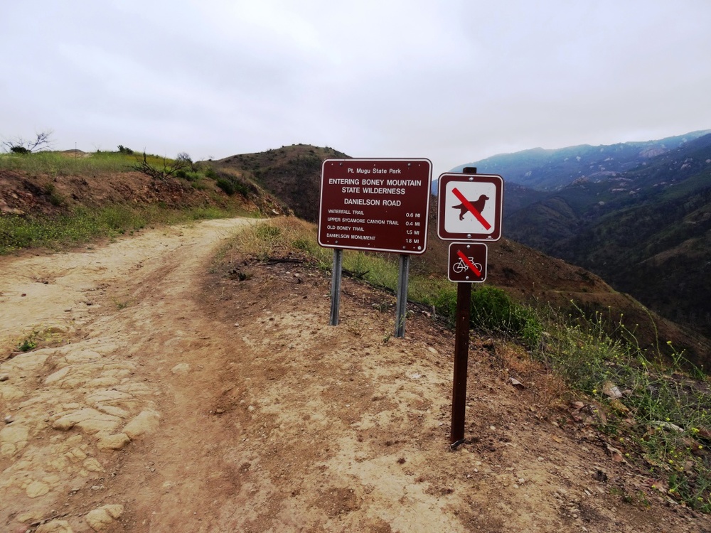 Entering the Boney Mountain Wilderness
