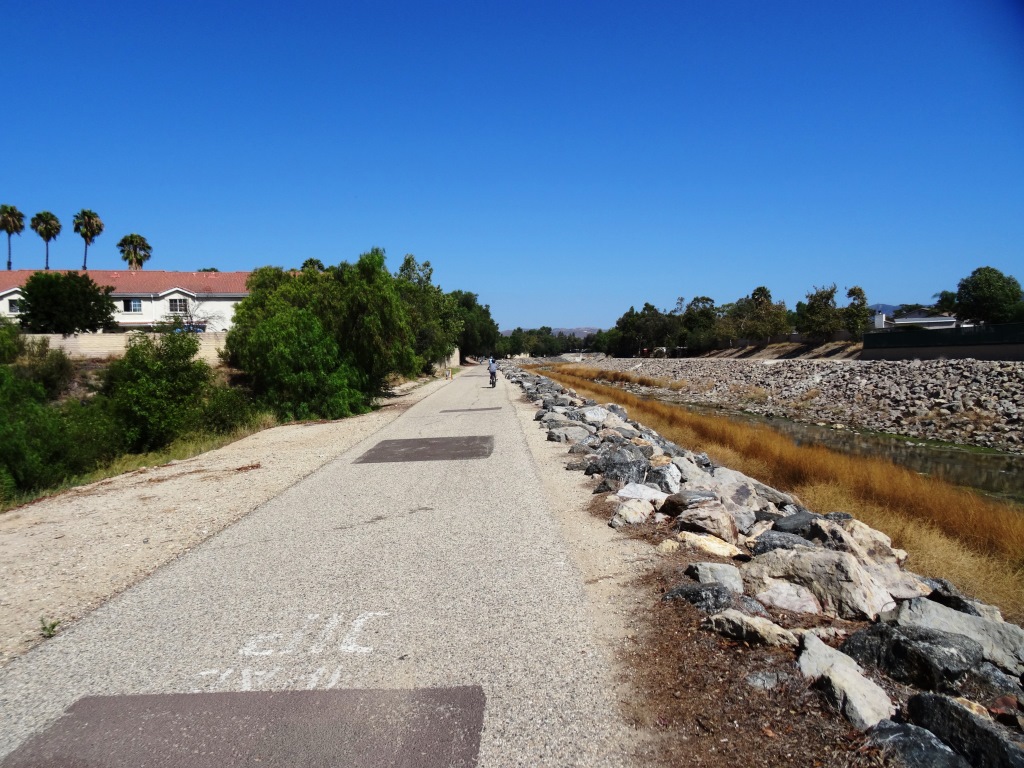 Arroyo Simi Bike path may not be the most picturesque path but is nicely flat and goes a long way!
