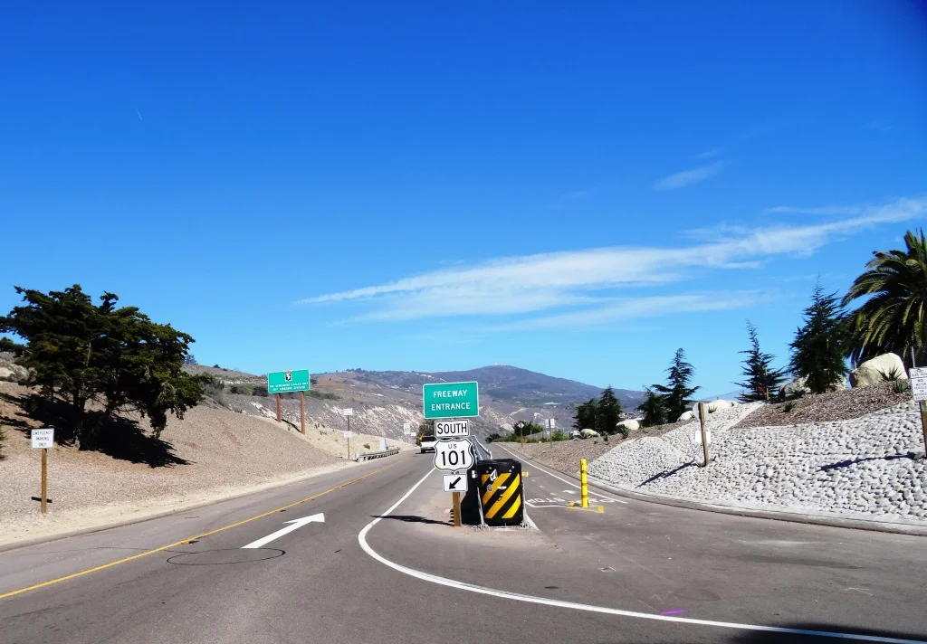 Entry point to La Conchita Bike Path at Rincon Point Rd/Bates Rd (directly adjacent to the 101 onramp).