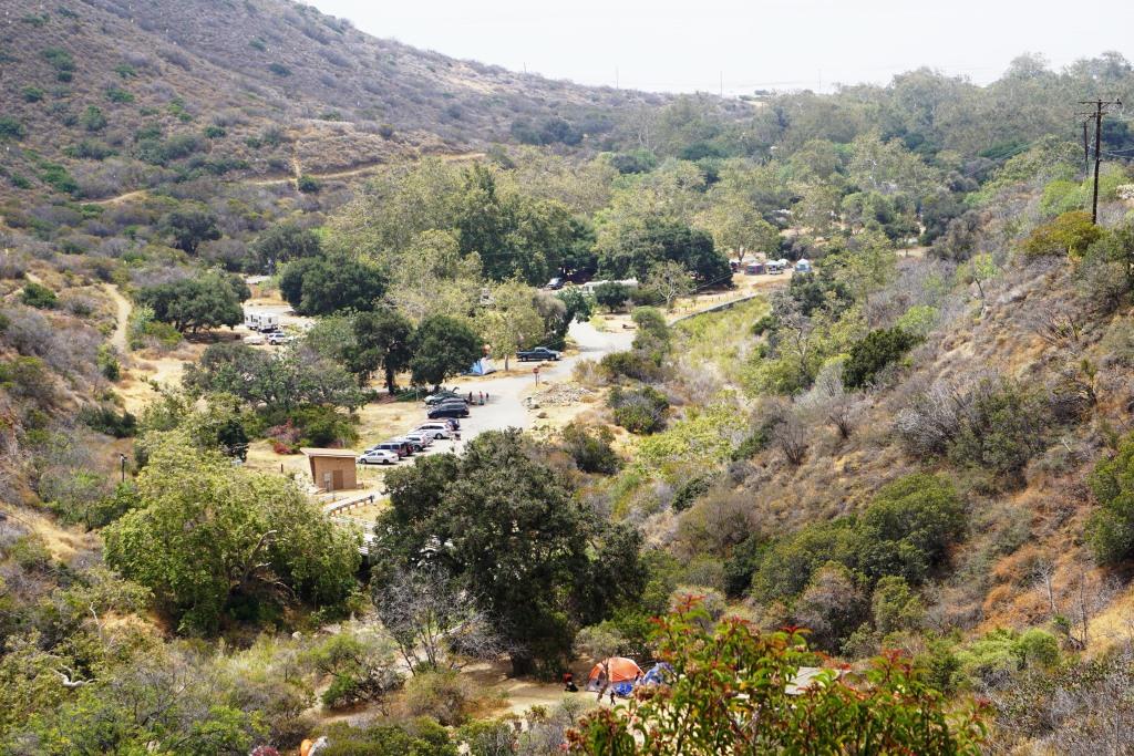 Camping at Leo Carrillo State Park is extremely popular. (This was photo was taken before the Woolsey Fire of November 2018.)