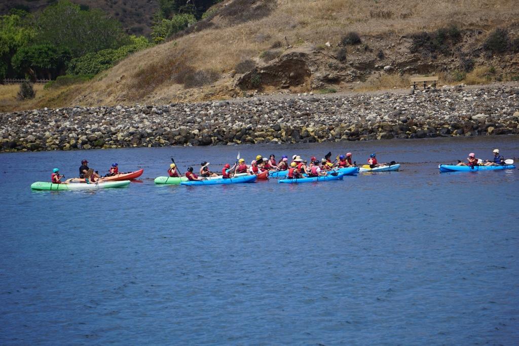 Kayaking is quite popular at Santa Cruz Island