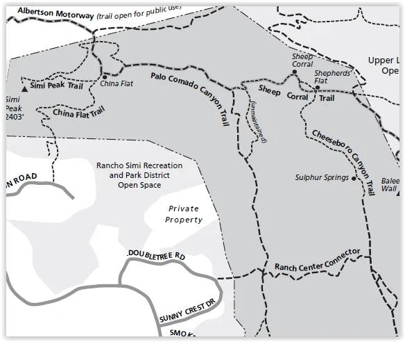 Map excerpt courtesy of National Park Service.