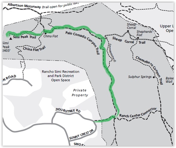 Fancy, green highlighted map (courtesy National Park Service).