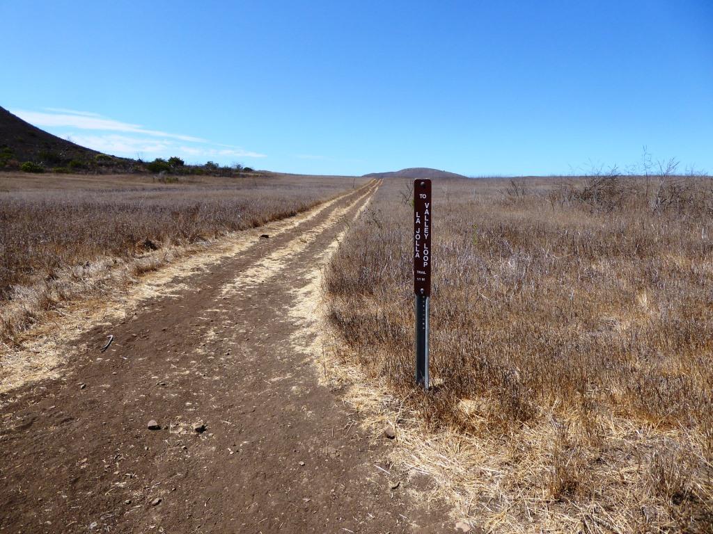 You will pass by this sign on your way towards the campground if you want to take a shorter loop.