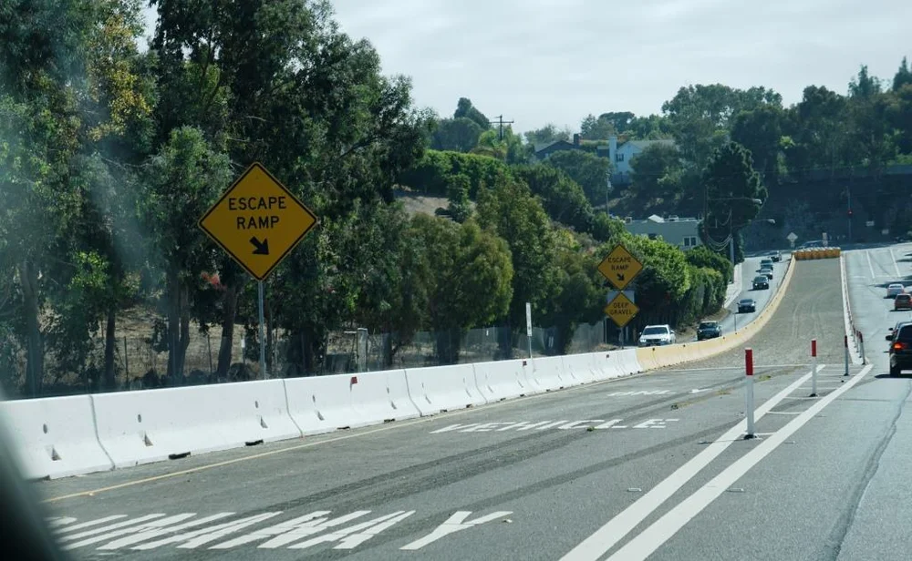 The Truck Escape Ramp on Kanan Dume Road at the Intersection of Pacific ...