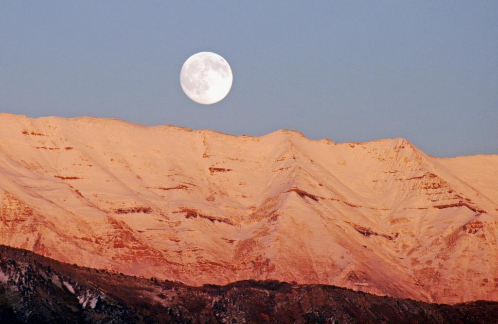 Wasatch Moon , digital photography by Don Scott