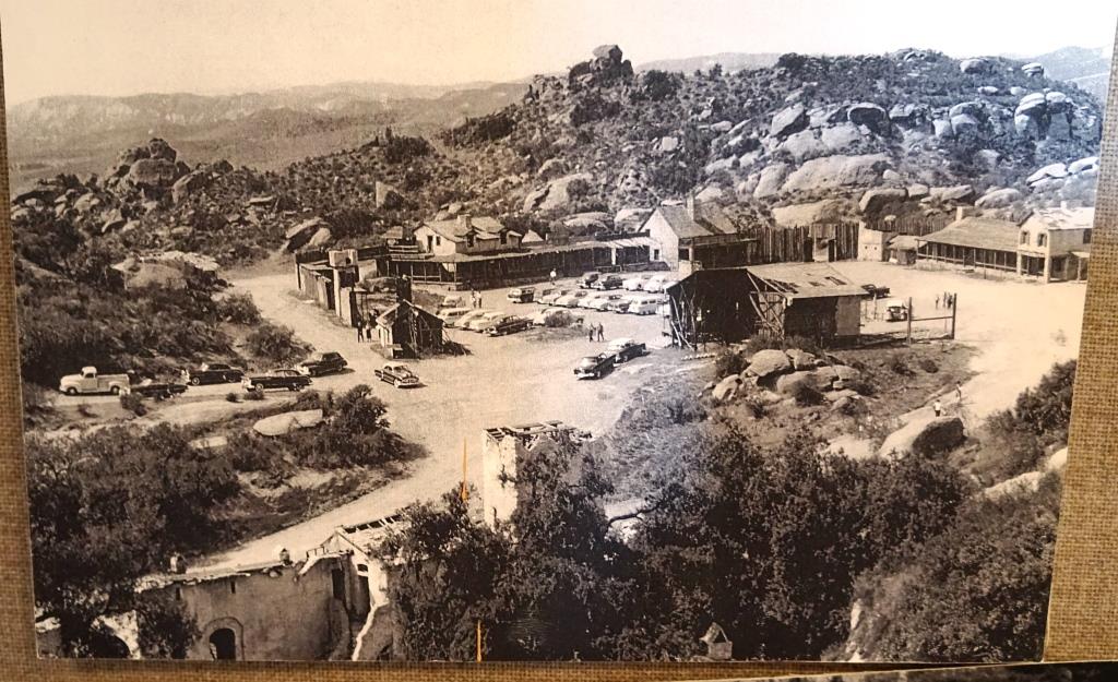 A photo of the Corriganville Movie Ranch when it was an active movie set. Learn more about Corriganville and see a model of what it looked like in the 1960s at the nearby Santa Susana Depot Museum .