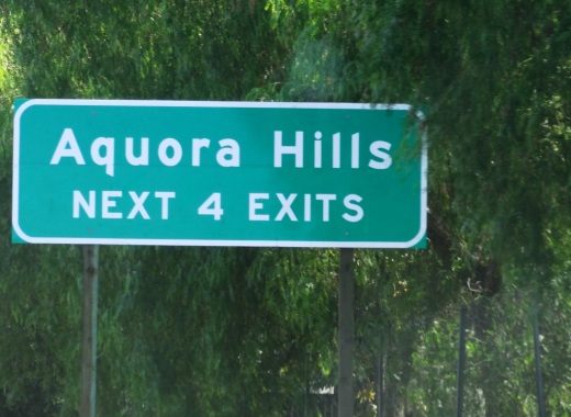 Ah yes, comic relief courtesy of Caltrans signmakers in 2013 when a new Agoura Hills sign on the 101 was put up filled with typos . It was subsequently corrected .