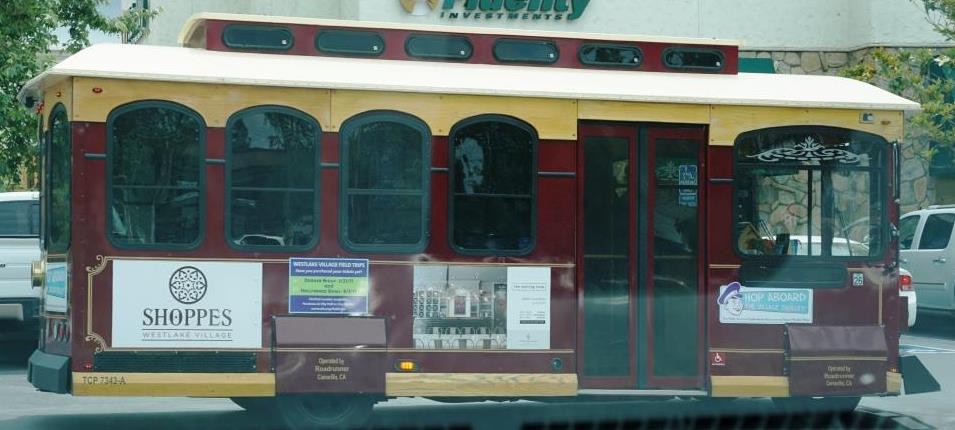 Trolley seen around town in Westlake Village