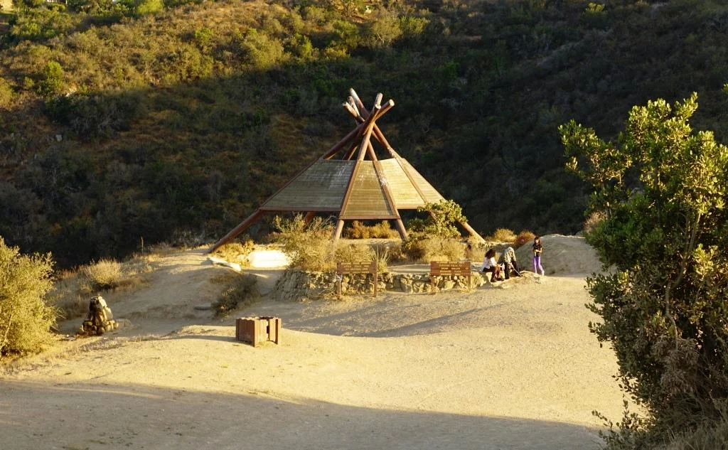 The teepee structure at Wildwood Park in Thousand Oaks is fun to hike to and sit under but is not something the Chumash Indians would ever have lived in.