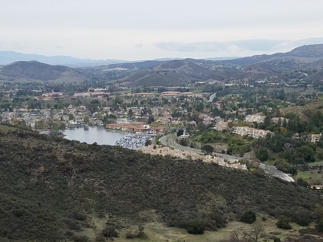Views towards Westlake Lake from the Westlake Vista Trail.