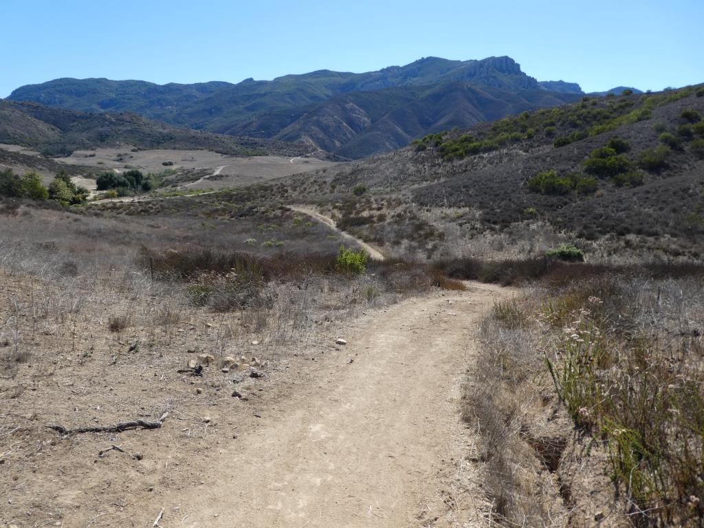 The “peak” of the Ranch Overlook Trail, looking southeast towards Satwiwa and Boney.