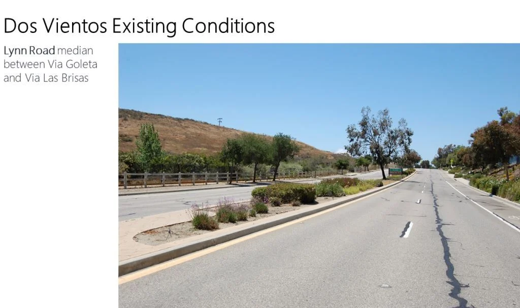 Photo of Lynn Road Demonstration Site Location (Photo Credit: City of Thousand Oaks)