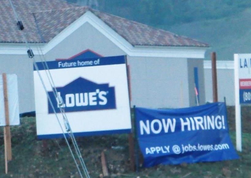 Lowe's Hiring for Grand Opening in Newbury Park / Thousand Oaks