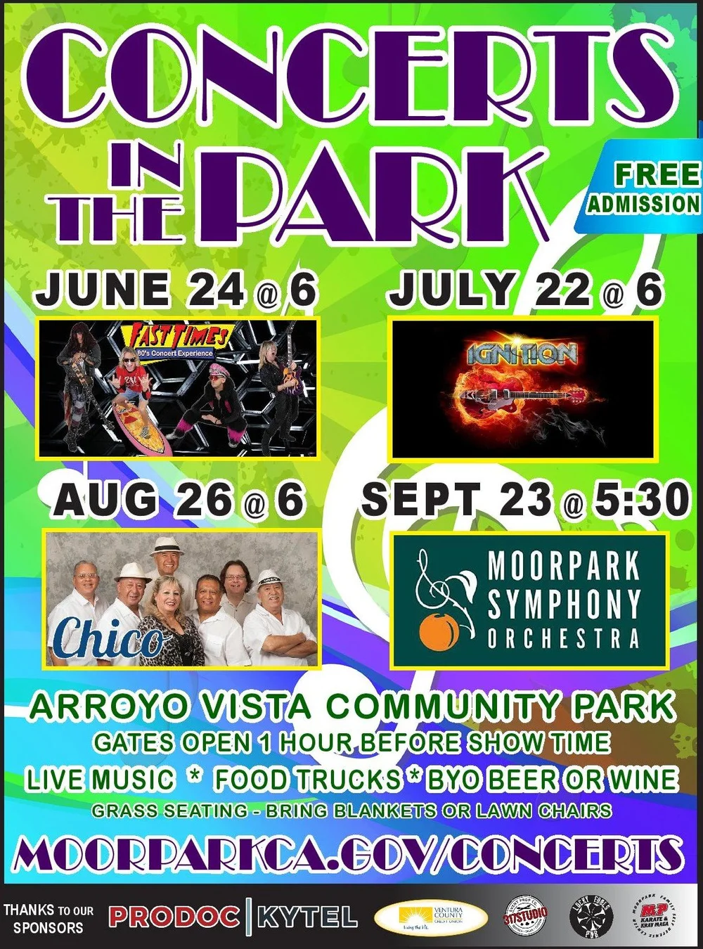 2023 Summer Concerts in the Park in Moorpark - June to September ...