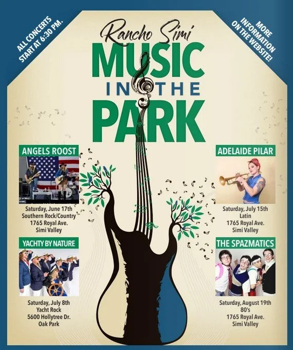 2023 Summer Music in the Park Free Concert Series in Simi Valley in