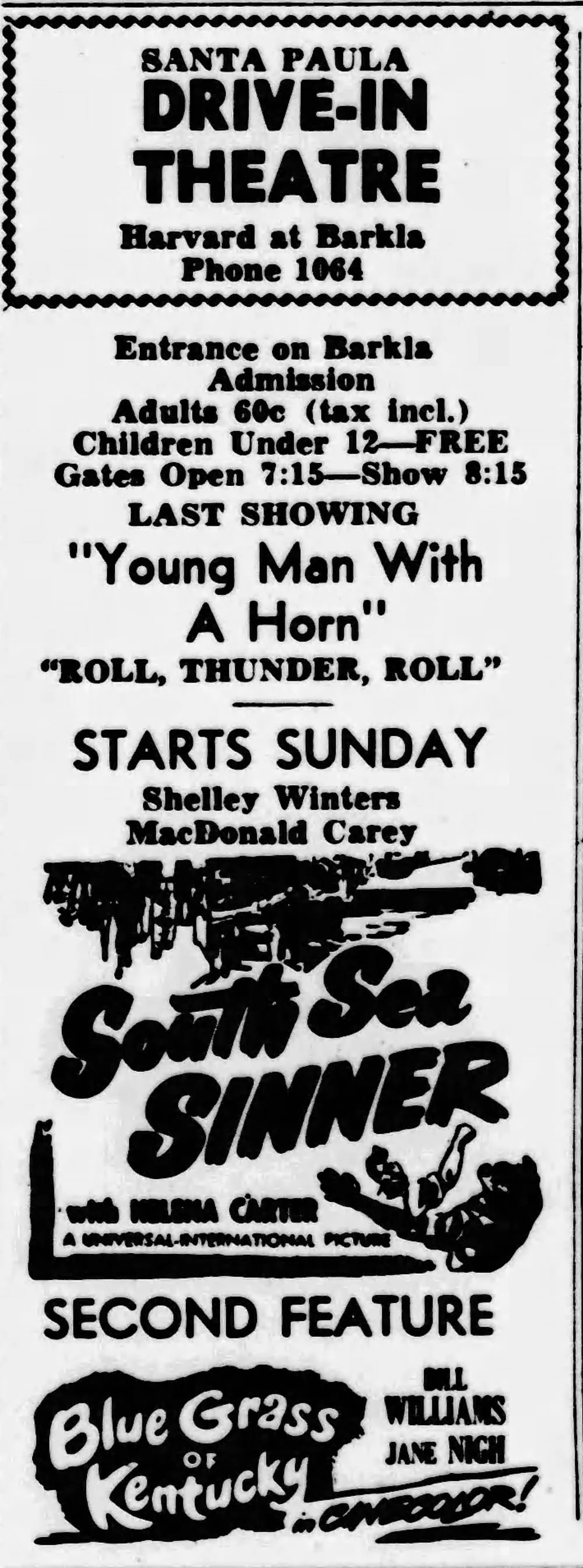 DriveIn Movie Theaters That Once Were Located in Ventura County