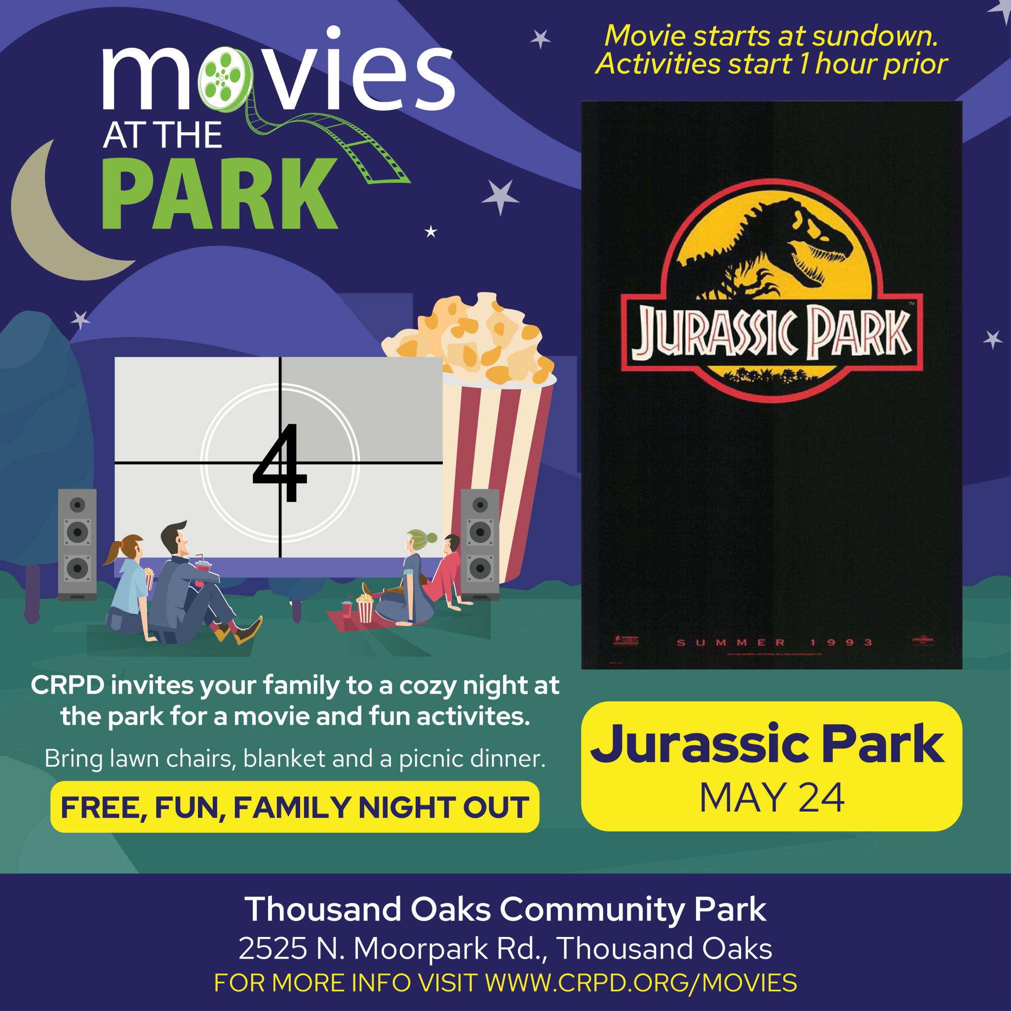 Summer 2024 Free Movies at the Park at Thousand Oaks Community Park on ...